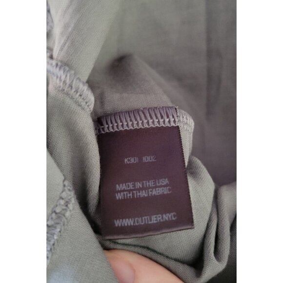 Outlier Mens Gray Merino Wool short sleeve shirt size Small Base layer Gorpcore - Picture 5 of 8